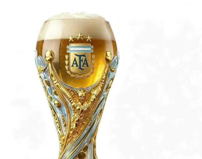 Argentina World Cup Champion Trophy Beer Glass / Whiskey Glass