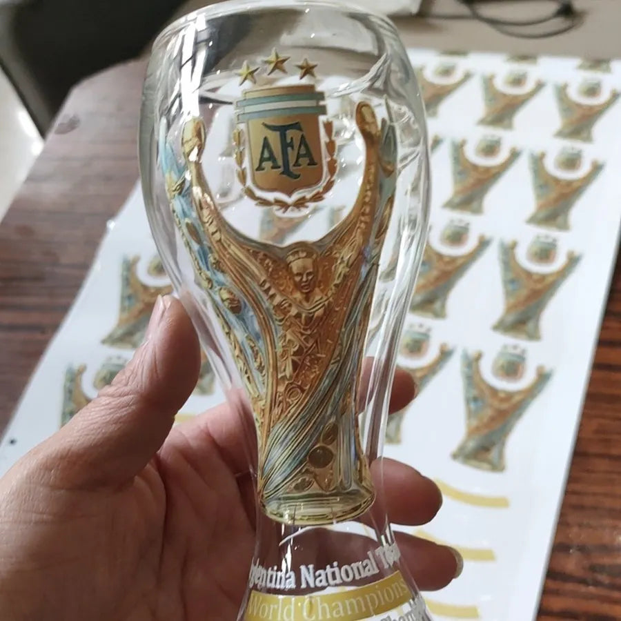 Argentina World Cup Champion Trophy Beer Glass / Whiskey Glass