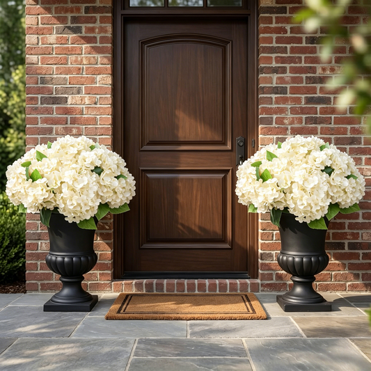 🔥Last Day OFF🔥Artificial Outdoor Hydrangea Flowers - UV resistant, Waterproof, Windproof
