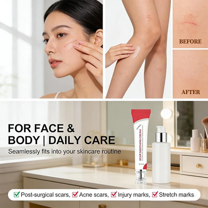 Advanced Silicone Scar Cream - Skin Repair Treatment for Surgical Acne Scars🩹