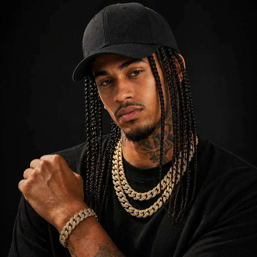 Hip-Hop Punk Baseball Cap with Braided Dreadlock Wig – Adjustable Snapback