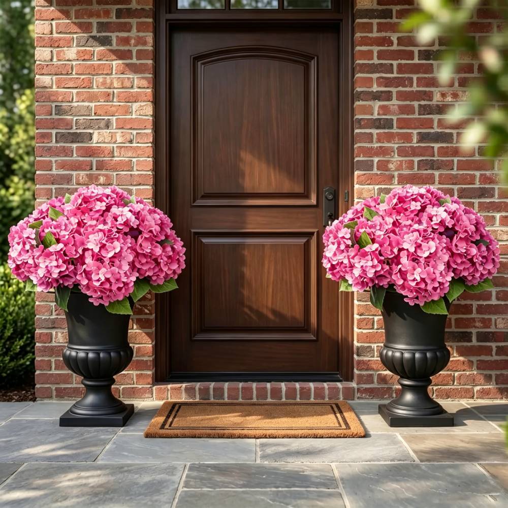 🔥Last Day OFF🔥Artificial Outdoor Hydrangea Flowers - UV resistant, Waterproof, Windproof