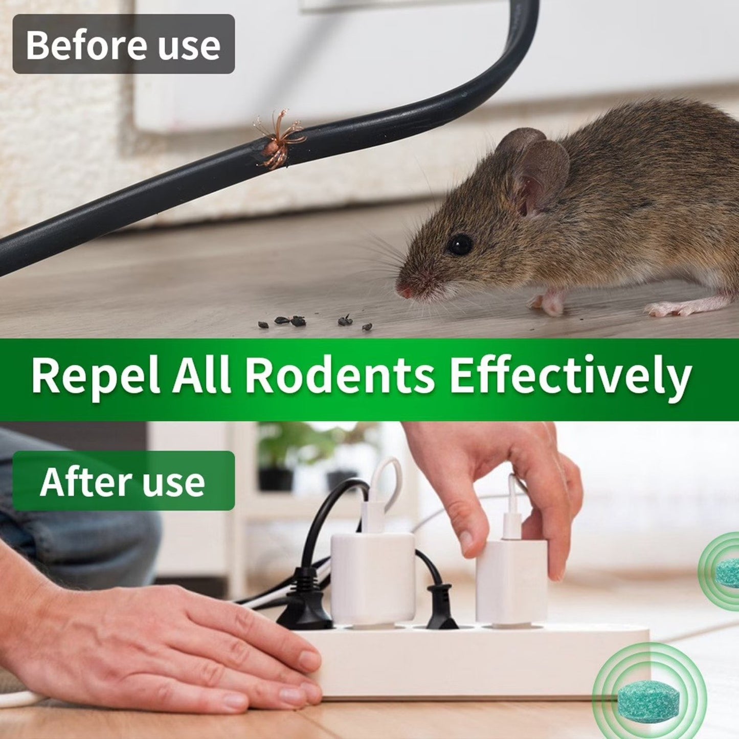 12 Pcs Mouse & Rodent Repellent