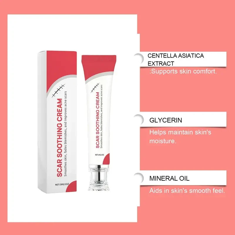 Advanced Silicone Scar Cream - Skin Repair Treatment for Surgical Acne Scars🩹