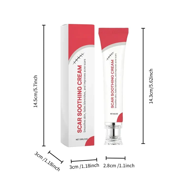 Advanced Silicone Scar Cream - Skin Repair Treatment for Surgical Acne Scars🩹