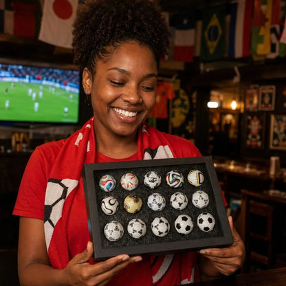 2026 World Cup Football 15 Replica Soccer Balls Collection Ornament Set