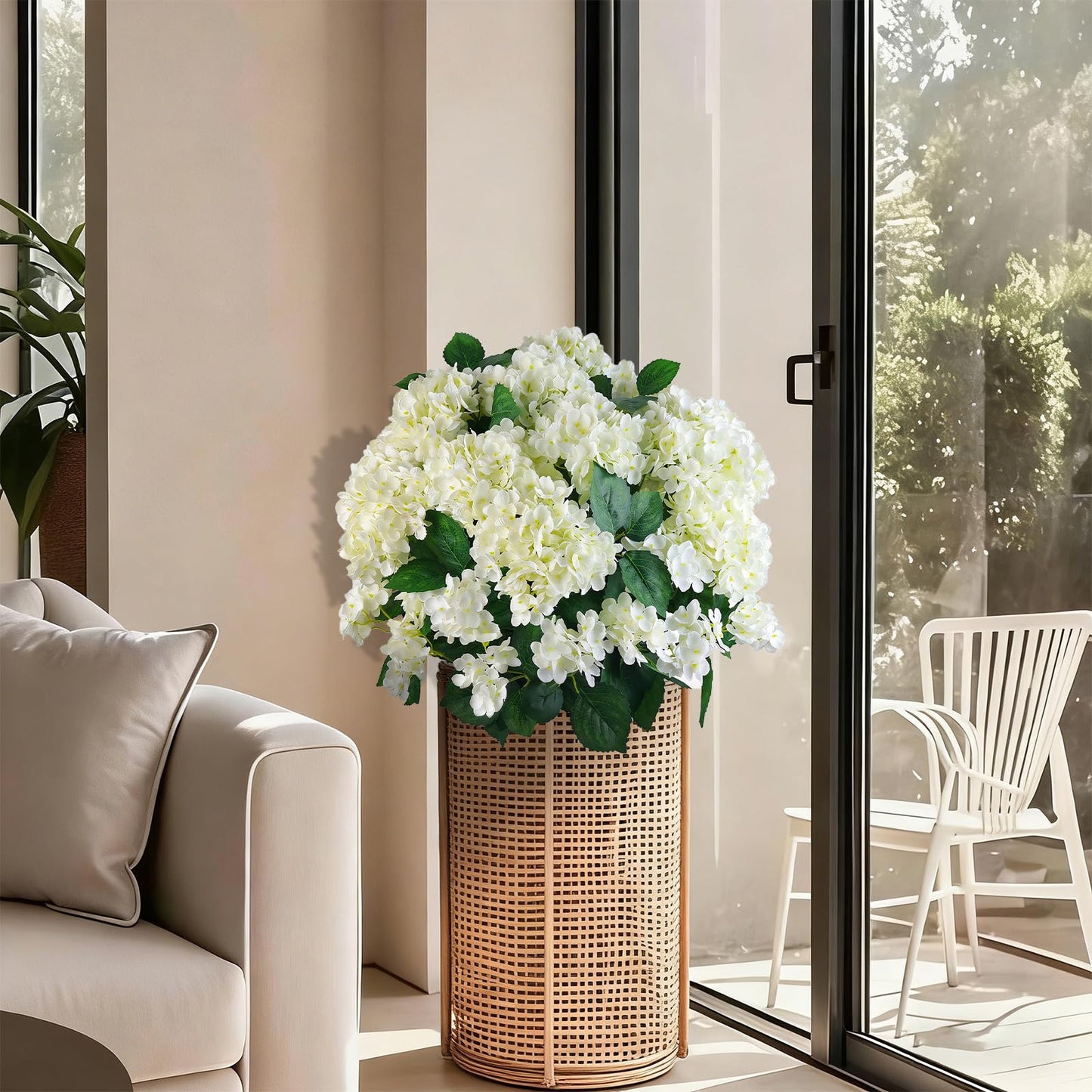 🔥Last Day OFF🔥Artificial Outdoor Hydrangea Flowers - UV resistant, Waterproof, Windproof